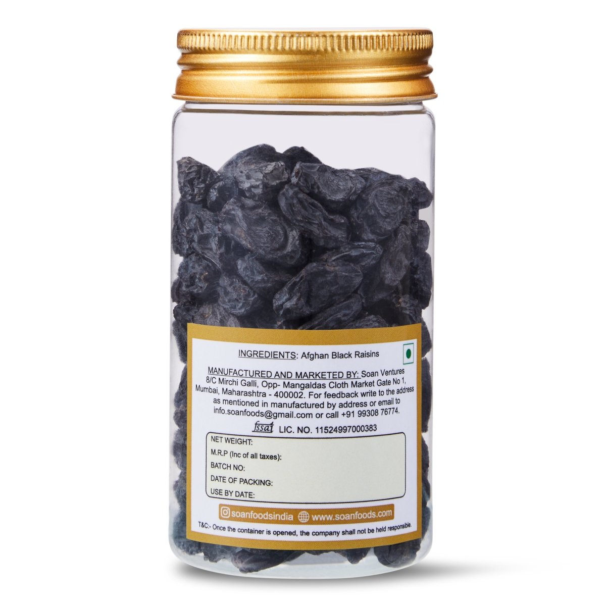 Afghan Black Raisins - Soan