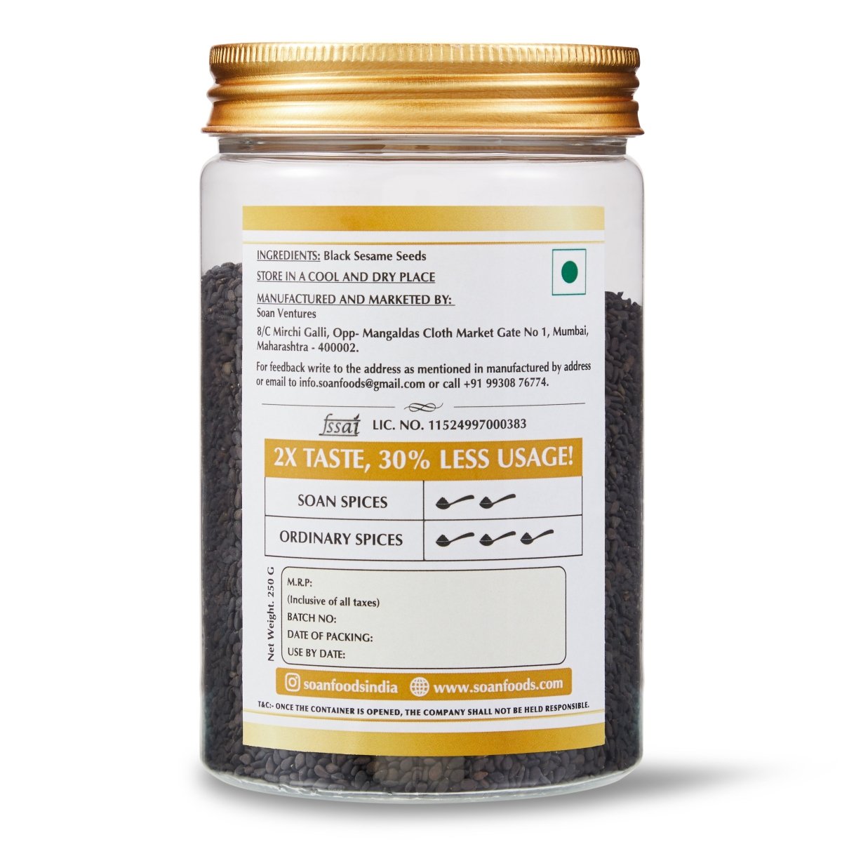 Black Sesame Seeds - Soan