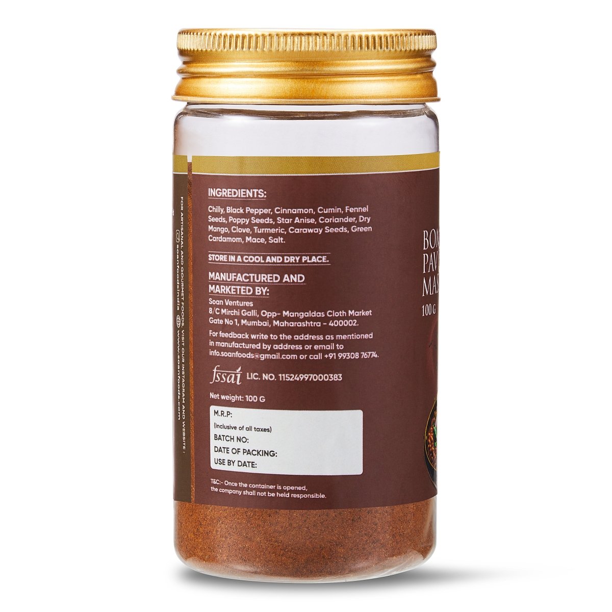 Bombay Pav Bhaji Masala - Soan