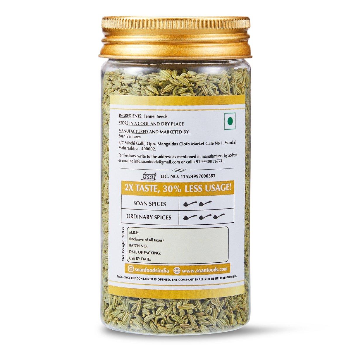 Fennel Seeds / Saunf - Soan