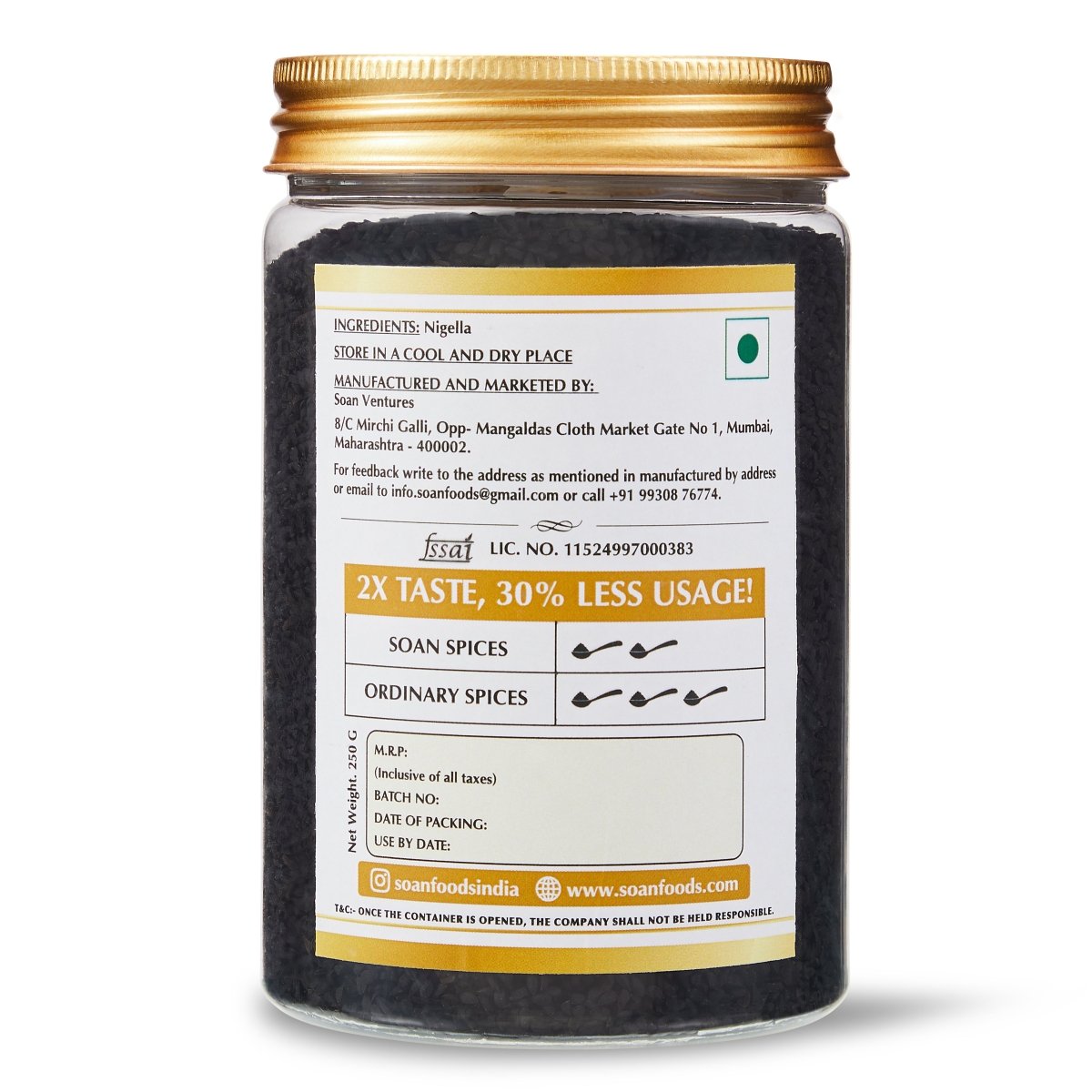 Kalonji Seeds / Nigella - Soan