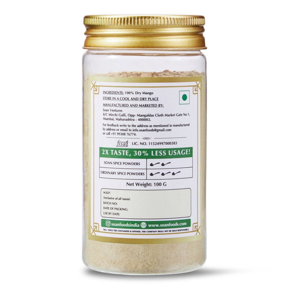 Nizami Amchur / Dry Mango Powder - Soan