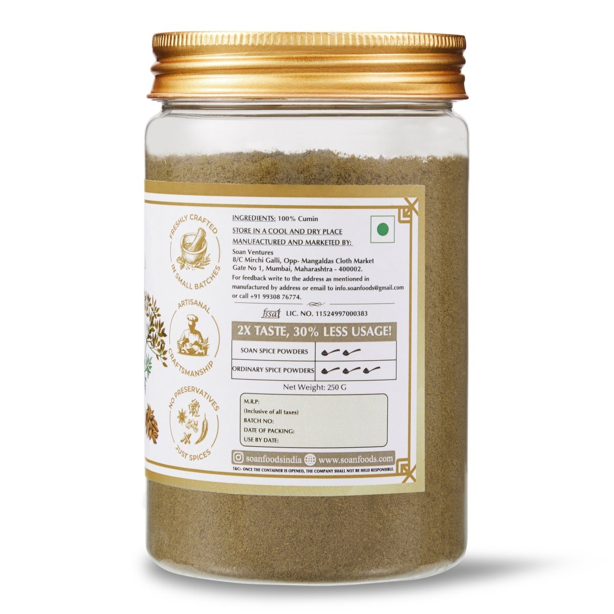Rajasthani Jeera / Cumin Powder - Soan