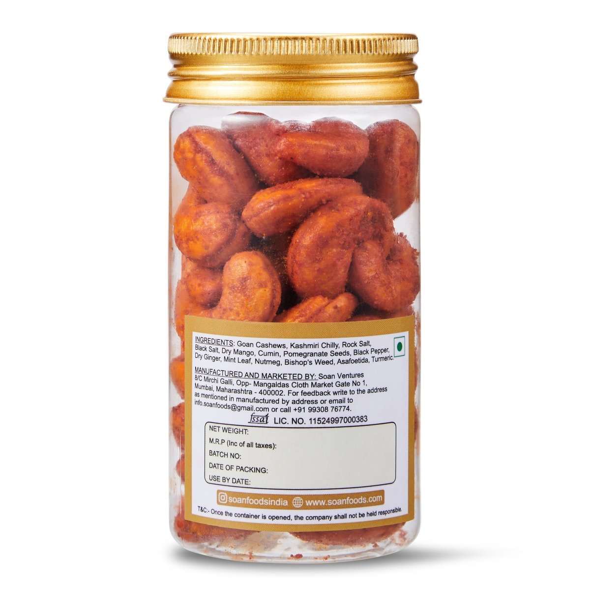 Spiced Cashews - Soan