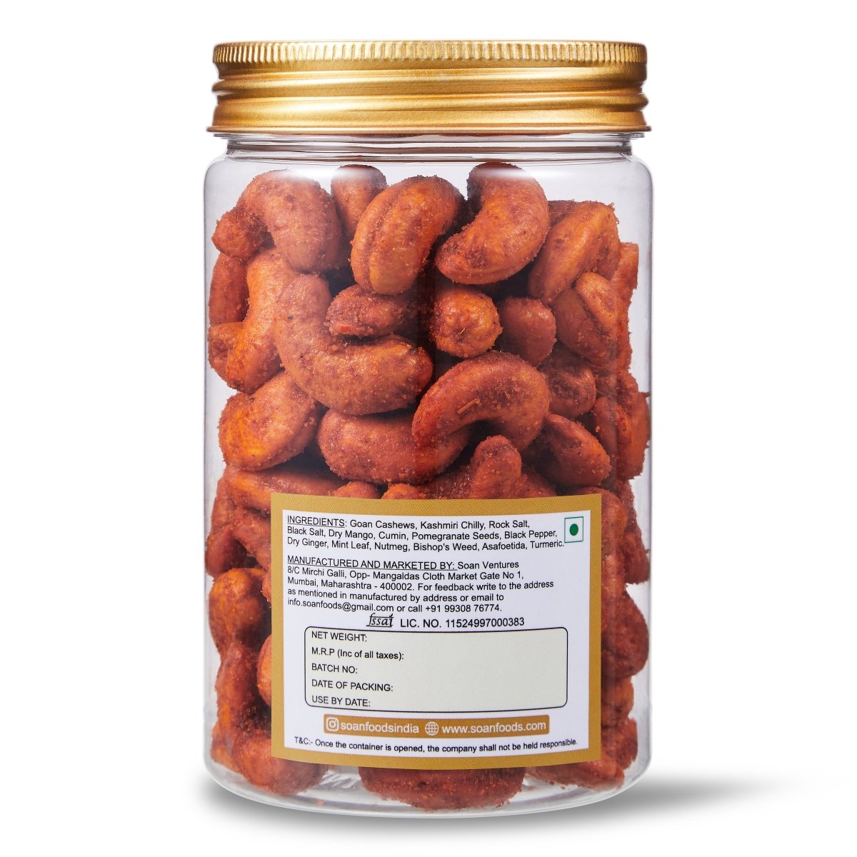 Spiced Cashews - Soan