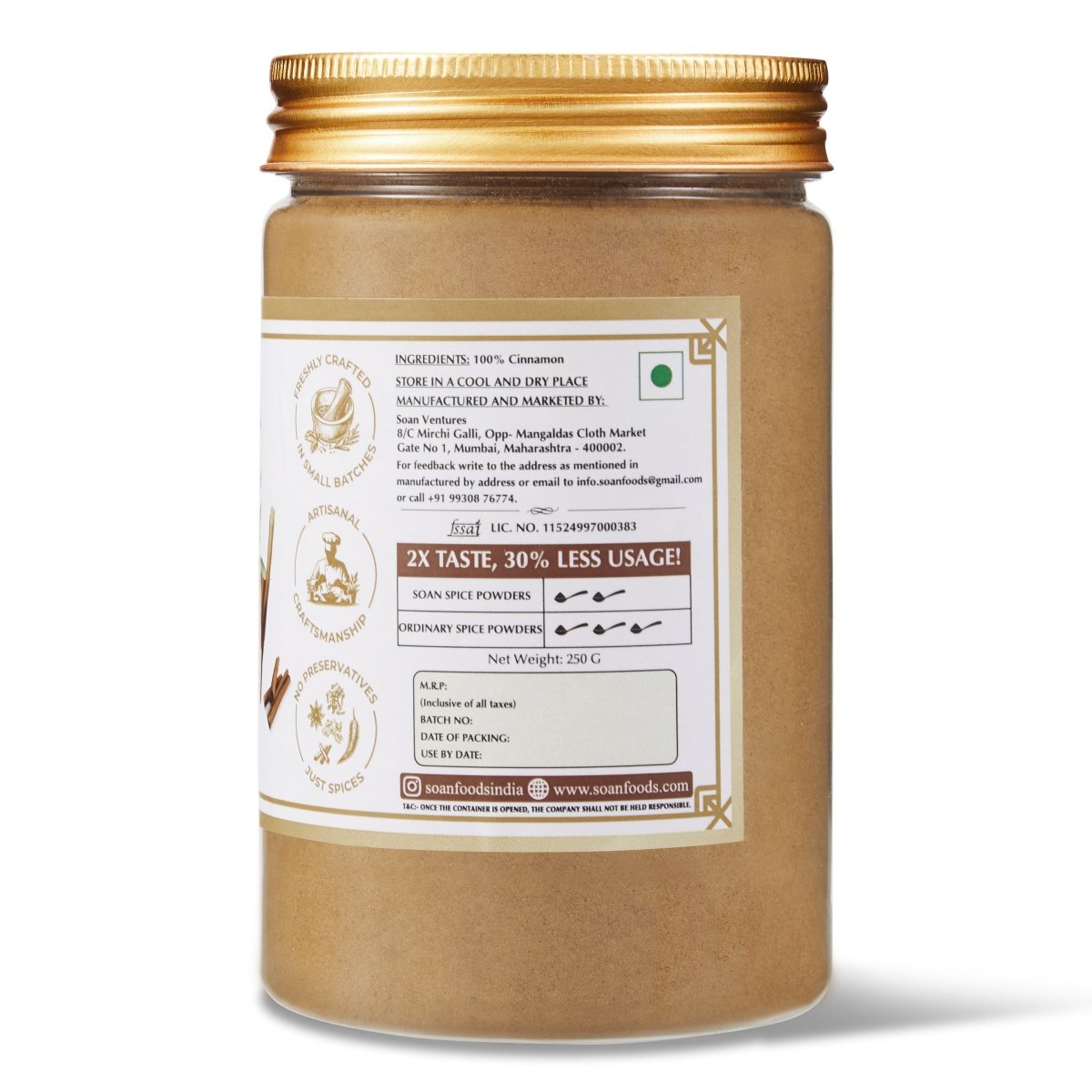 Sri Lankan Cinnamon Powder - Soan