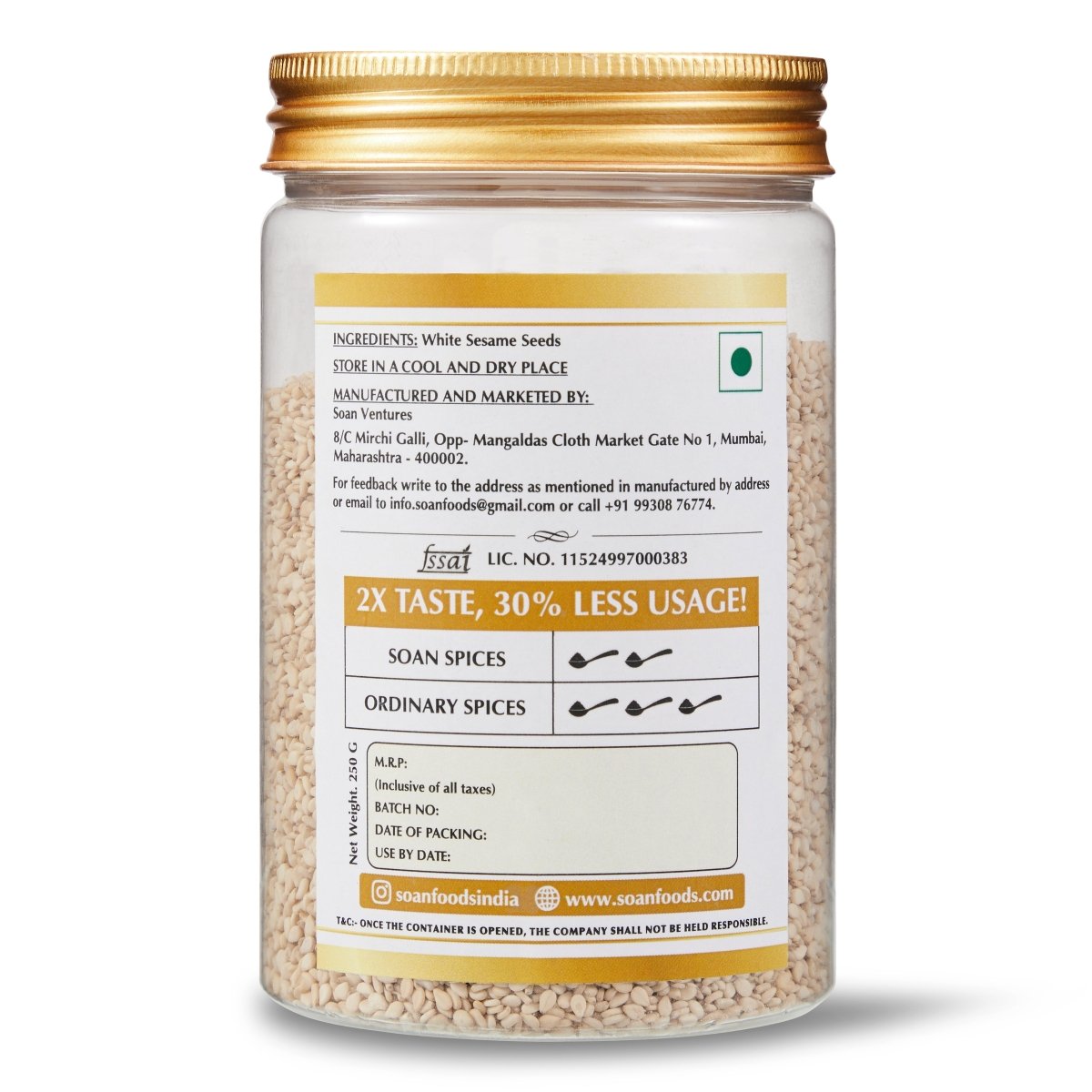 White Sesame Seeds - Soan