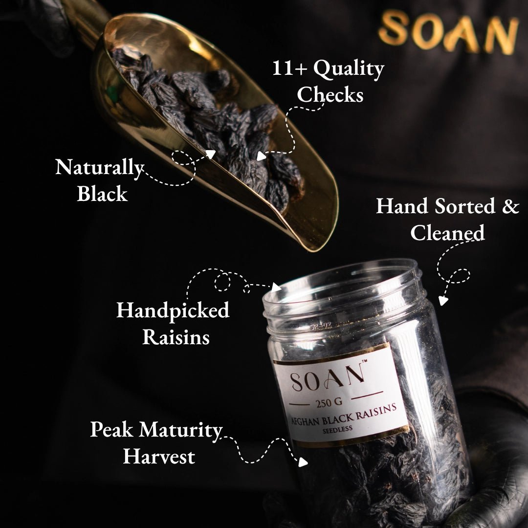 Afghan Black Raisins [Seedless] - Soan