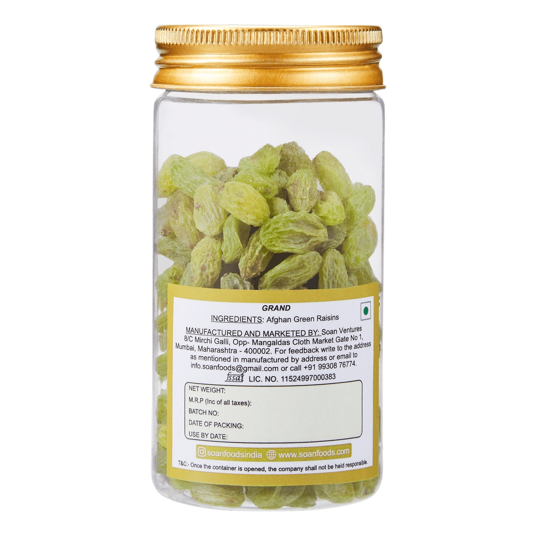 Afghan Green Raisins [Grand] - Soan