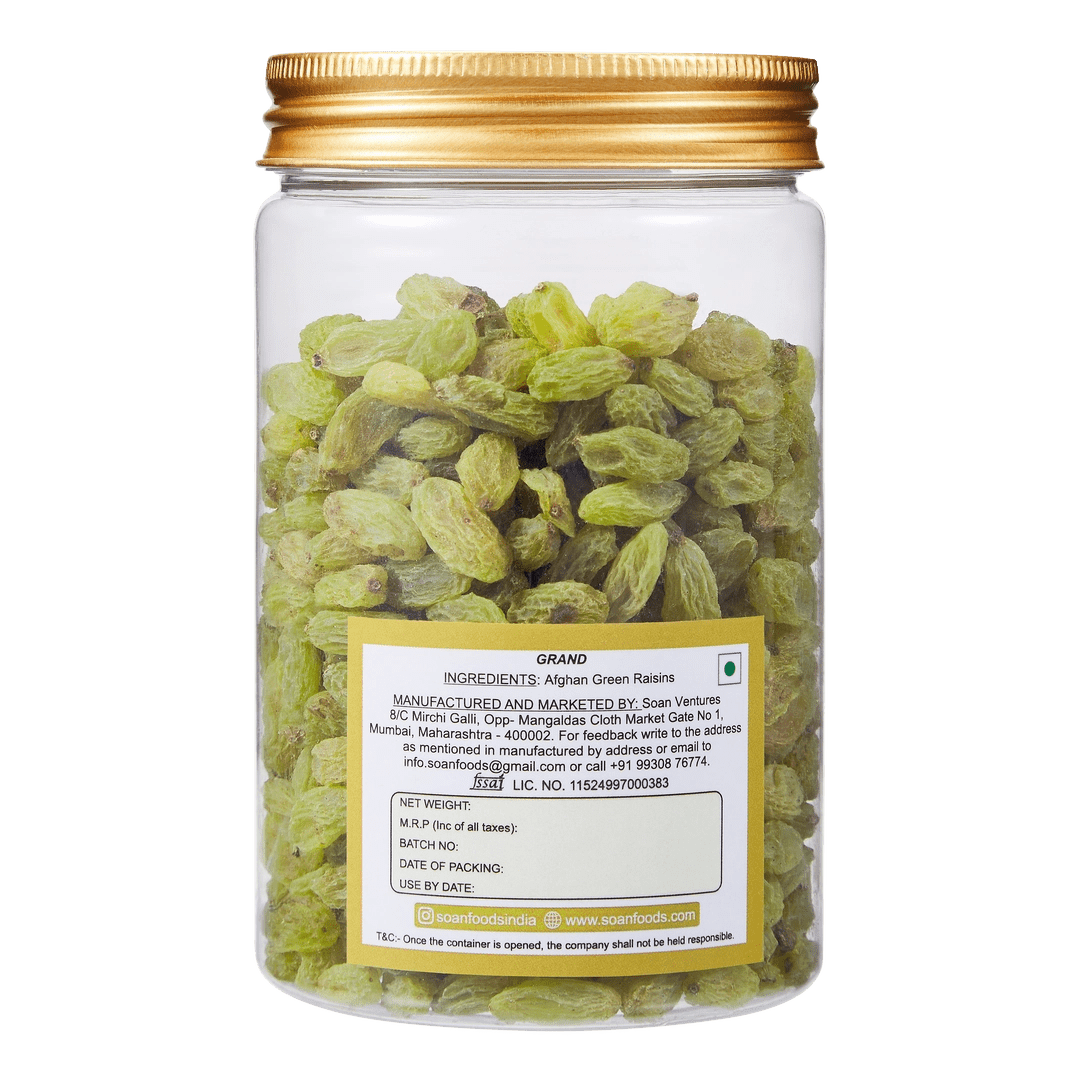 Afghan Green Raisins [Grand] - Soan