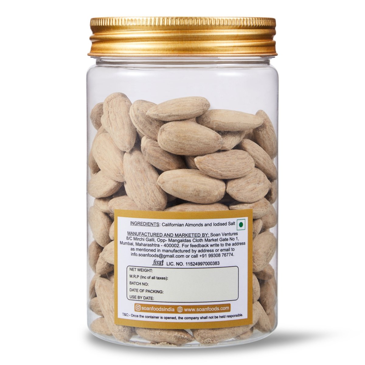 Californian Almonds [Roasted & Salted] - Soan