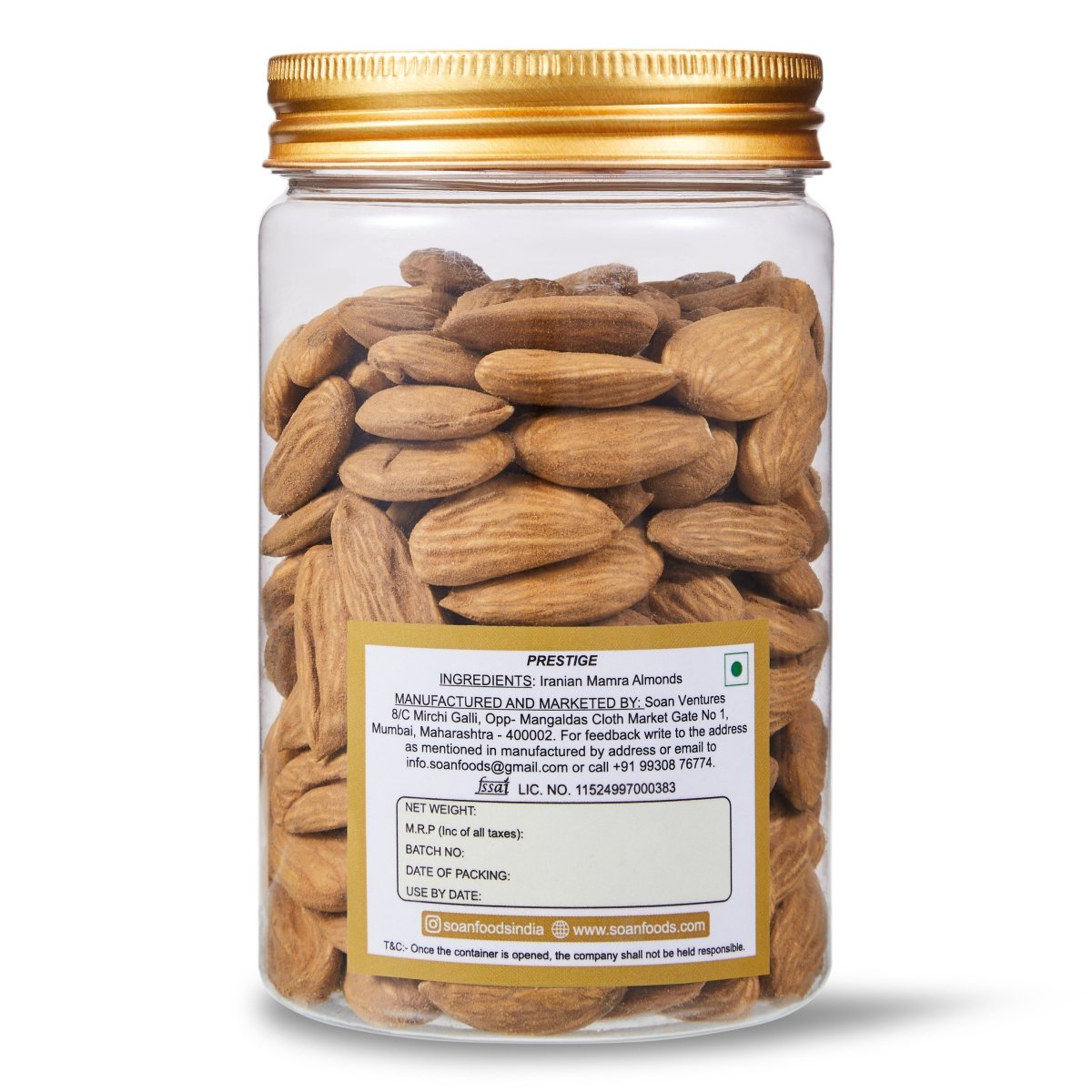 Iranian Mamra Almonds [Prestige] - Soan {v:250G}