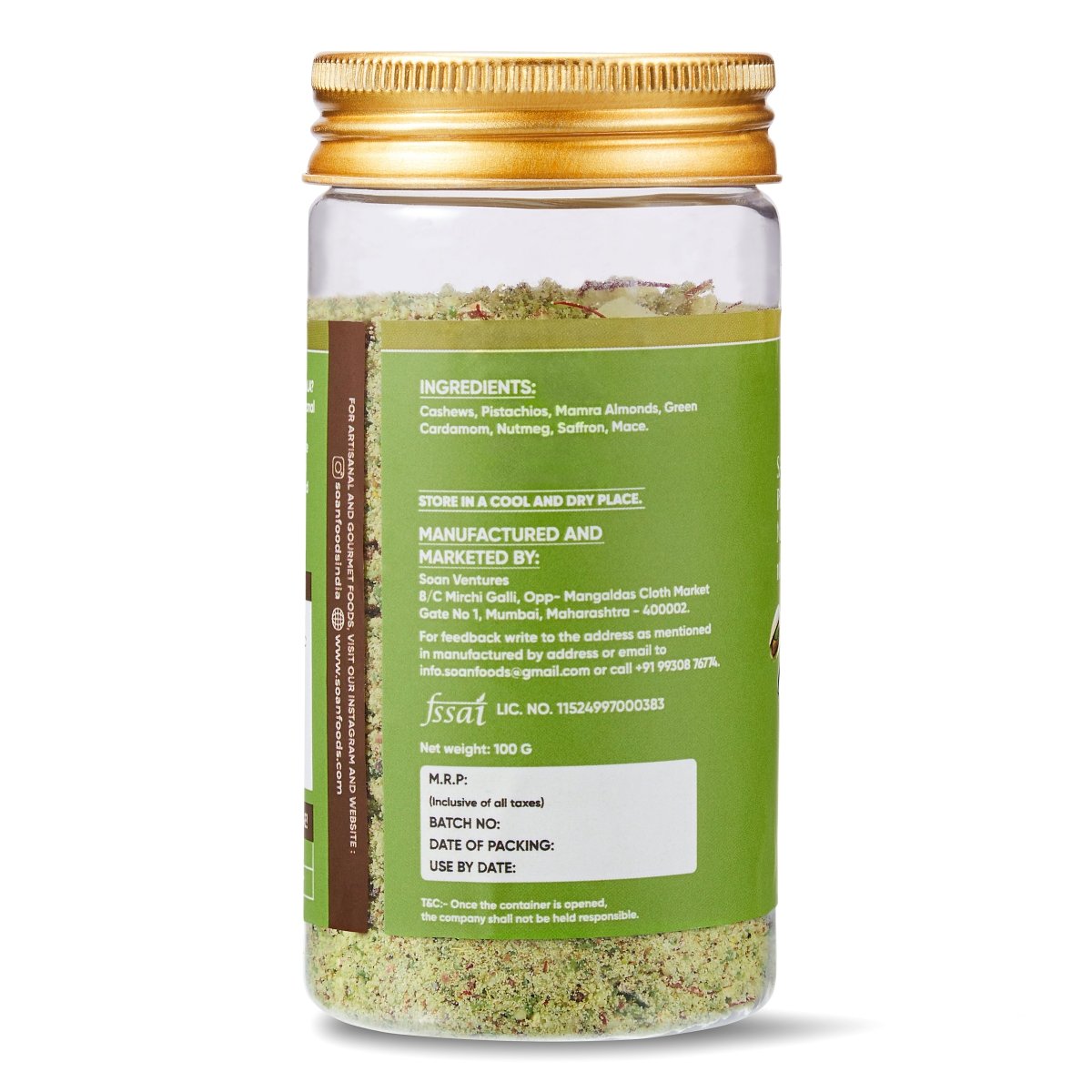 Saffron Pishori Milk Masala - Soan